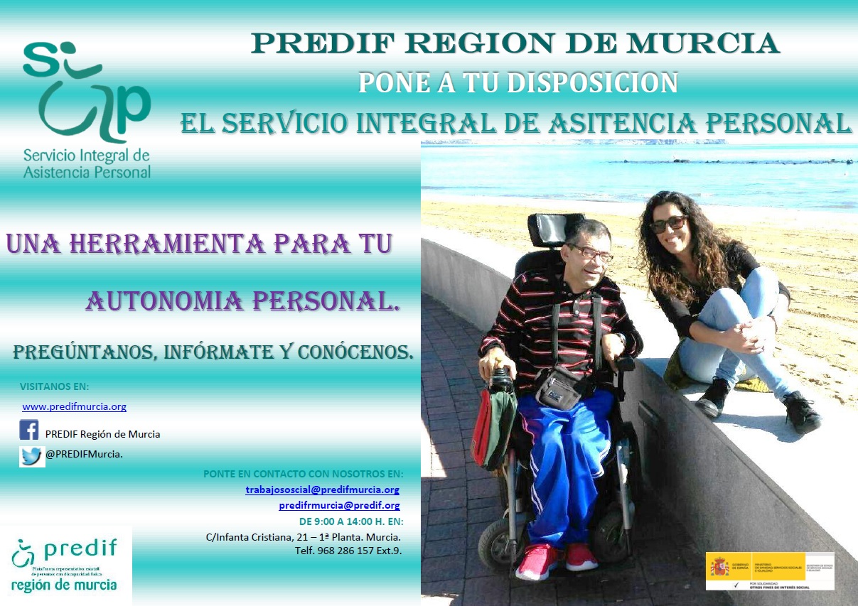 cartel anunciador del servicio SIAP de PREDIFMurcia